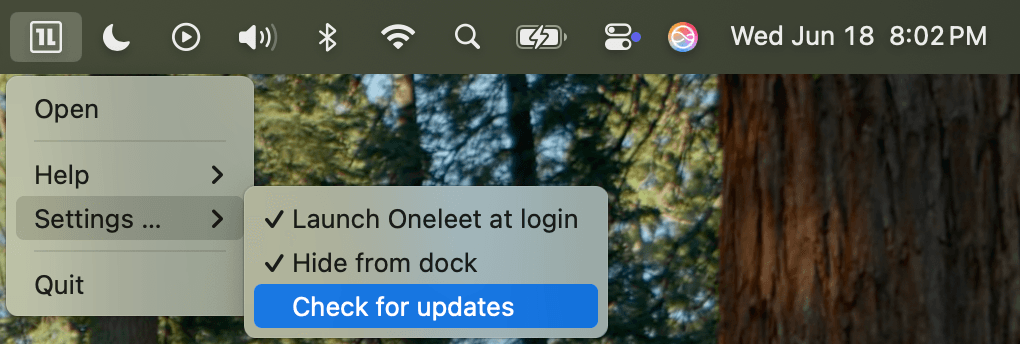 macOS check for updates